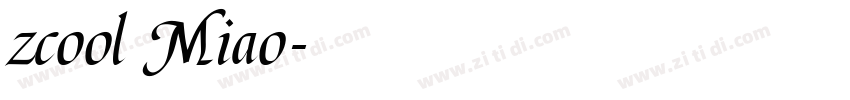 zcool Miao字体转换